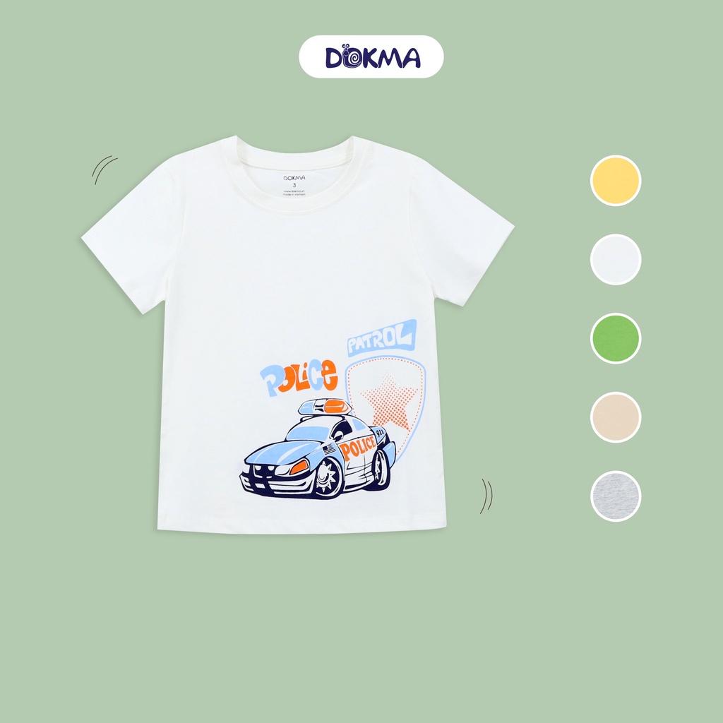 DA924 Áo cộc tay cổ tròn DOKMA KID (2-6Y)