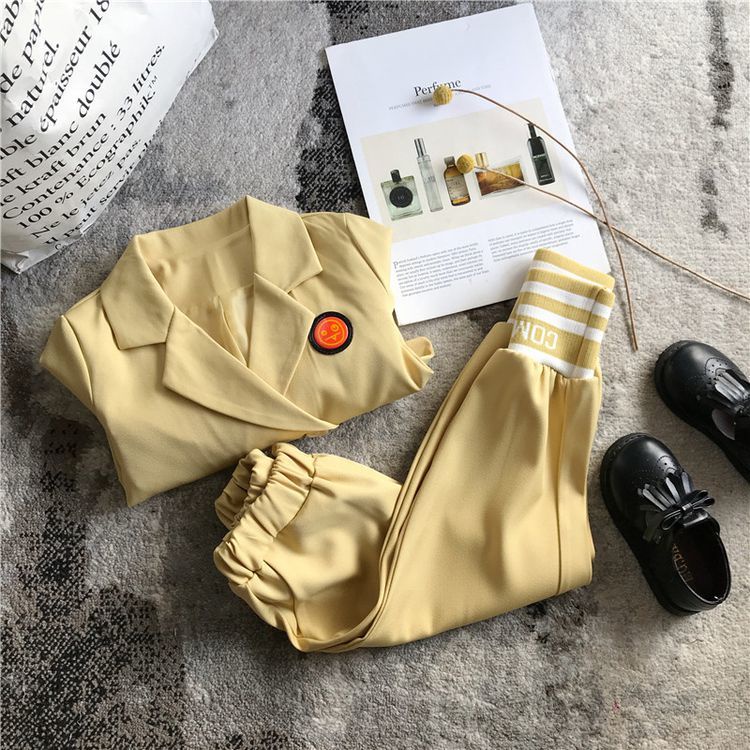 [Babycat] Hàng Có Sẵn Bộ Đồ Hai Mảnh Phong Cách Nhật Bản Hàn Quốc Giản Dị Mùa Xuân Thu Phong Cách Mới Cho Bé Gái