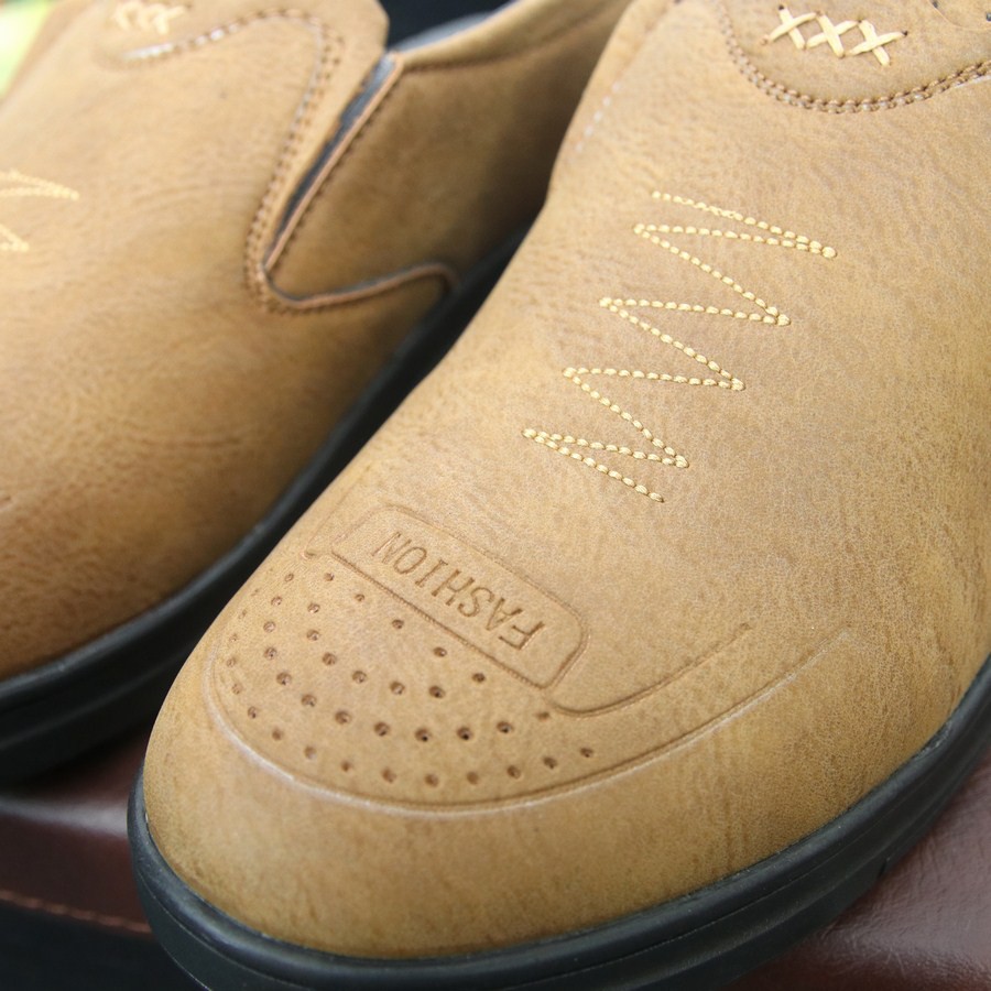 Giày lười nam TS726 [ Nhập TRONSHOP1 giảm 10% ] da PU cao cấp đế cao su Tronshop chuyên giày nam