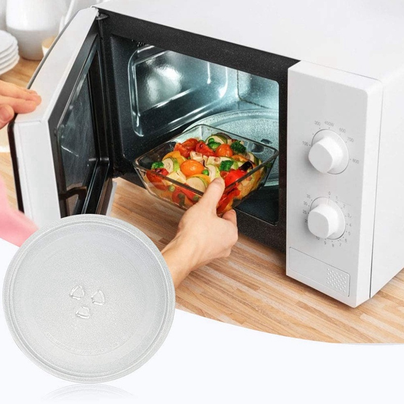 Đĩa Thủy Tinh Tròn Bền Bỉ Thông Dụng Cho Lò Vi Sóng