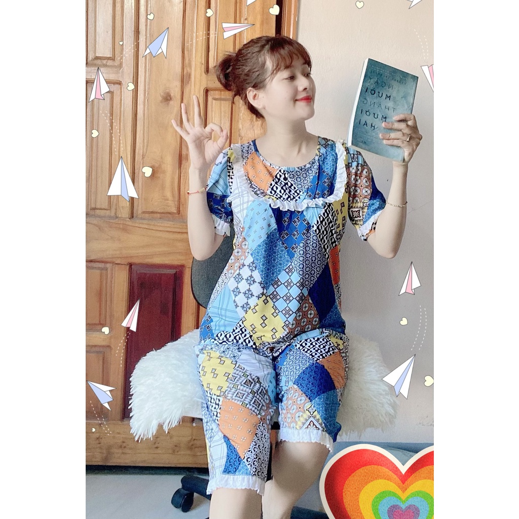 Đồ bộ mặc nhà, chất liệu vải lanh (tole) mặc nhà, From cực dể thương | BigBuy360 - bigbuy360.vn