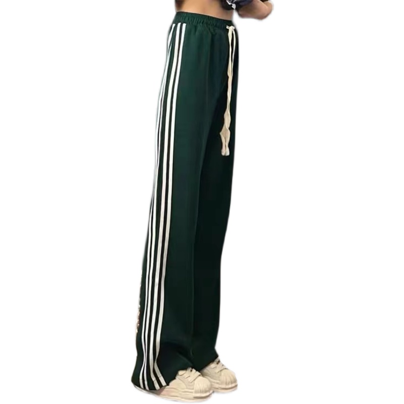 Quần Dài Ống Rộng Họa Tiết Sọc Thời Trang Cho Nữ