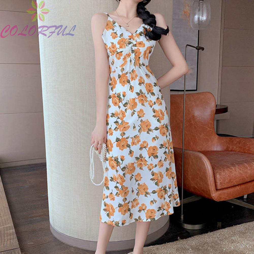 Đầm Maxi Hai Dây Chất Liệu Polyester Thoải Mái Thời Trang Mùa Hè