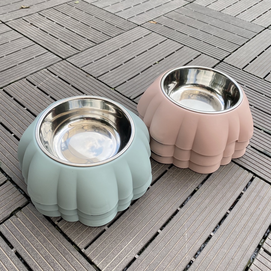 Bát ăn đơn lòng inox cho thú cưng có thể tháo rời vệ sinh dễ dàng , đế cao su chống trơn, bát ăn cho chó, bát ăn cho mèo