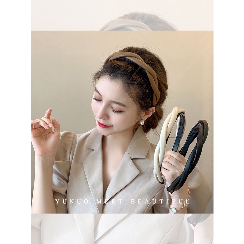 Băng Đô Xoắn Chéo Phong Cách Hàn Quốc Thanh Lịch Thời Trang Cho Nữ