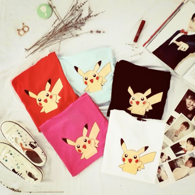 Áo Phông Unisex Pikachu Xinh Xắn Hàng Mới Xu Hướng Hè 2020
