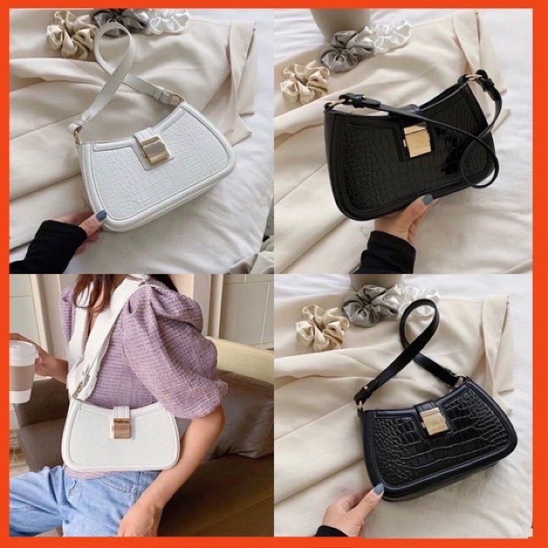 Túi kẹp nách chốt vuông phối xích