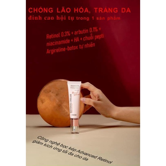 Kem dưỡng chống lão hoá giảm mụn AMEDEE Retinol cream 30ml