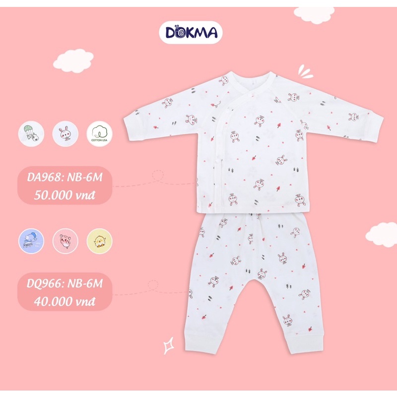 Bộ sơ sinh Dokma cho bé