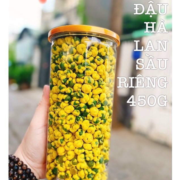 Đậu hà lan sầu riêng hũ 450gr