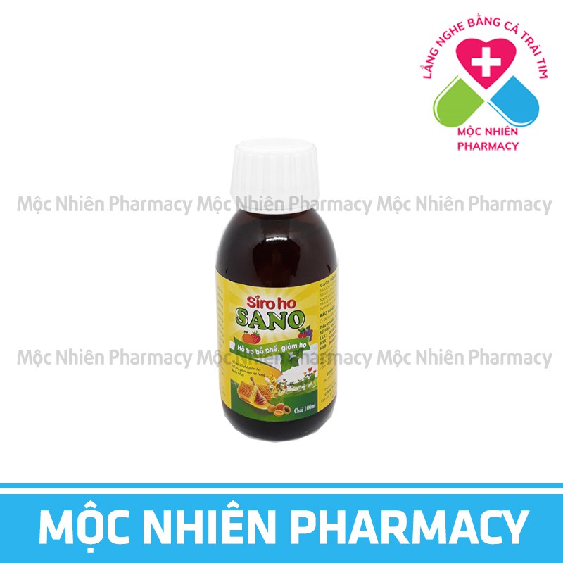 Siro Ho Cho Bé, Siro Ho Sano, Giảm Ho, Tiêu Đờm, Giảm Đau Rát Họng, Khản Tiếng