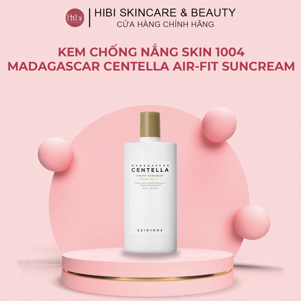 (CHÍNH HÃNG)Kem Chống Nắng Skin1004 Madagascar Centella Air-fit Suncream 50ml, Lành Tính Chiết Xuất Rau Má SPF50+/PA++++