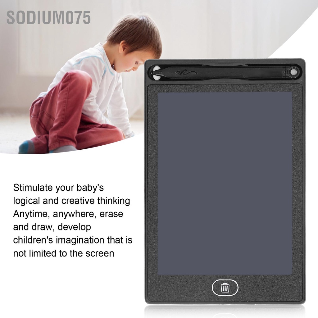 Có thể bán buôn Máy tính bảng viết LCD 6 5 inch Giáo dục sớm vẽ nguệch ngoạc cho 3 tuổi trở lên Sodium075 Hàng giao ngay