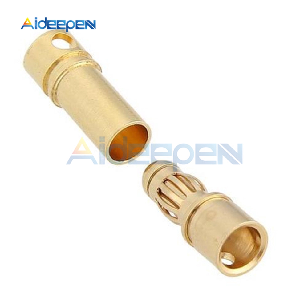 10Set/20pcs 2/3/3.5/4mm Gold-Plated Bullet Banana Plug Male Female Bullet Banana Connector Model Battery Plug for RC Battery Motor | BigBuy360 - bigbuy360.vn