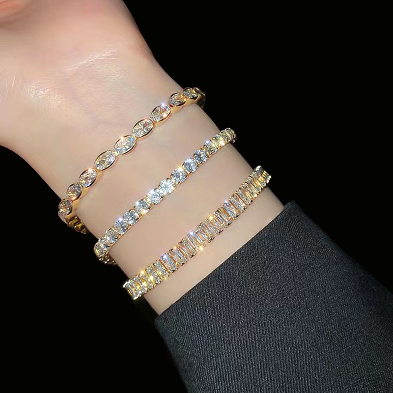 Vòng Đeo Tay Họa Tiết Hình Học Đơn Giản Sang Trọng Cho Nữ