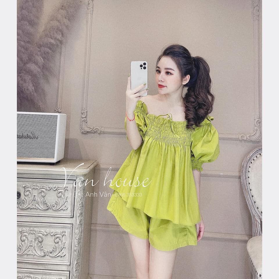 BỘ XANH ĐŨI TAY BỒNG CHUN NGỰC | BigBuy360 - bigbuy360.vn