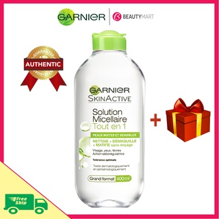 ❤️ Nước tẩy trang Garnier xanh lá 400ml cho da dầu da hỗn hợp chính hãng Pháp BeautyMart
