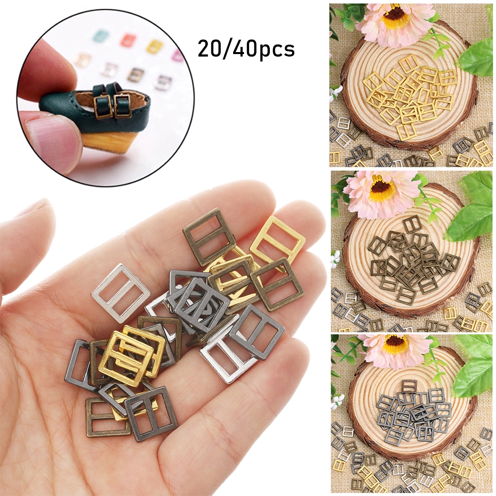 Set 20/40 khóa cài mini siêu nhỏ 6/7/8.5mm có 4 màu chất lượng cao cho búp bê