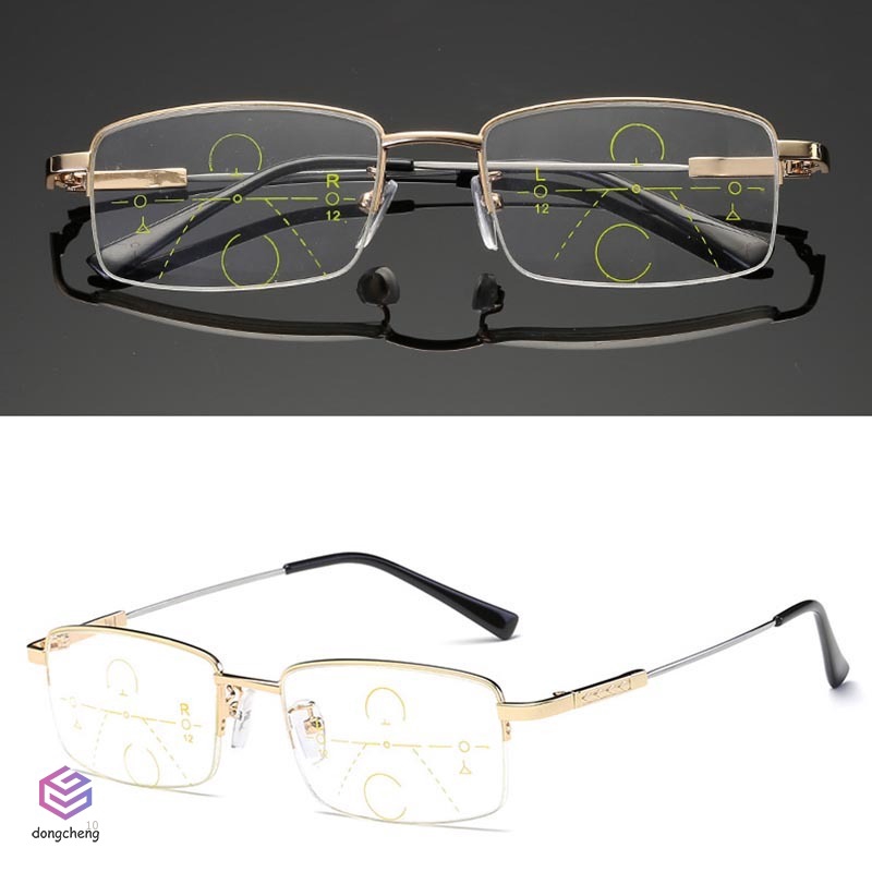 Kính đọc sách gọng vuông chống mỏi mắt đa chức năng cho người lớn tuổi