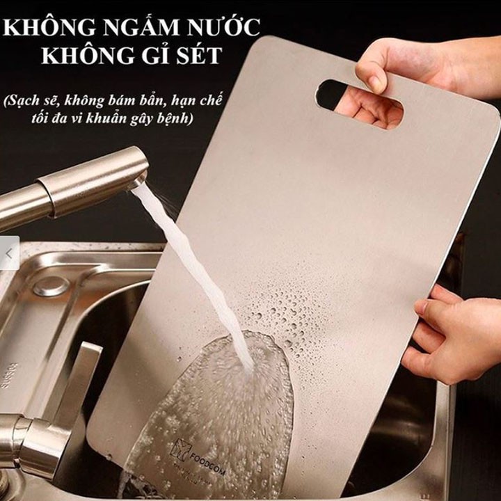 [SALE SỐC]Thớt inox 304 kháng khuẩn đa năng 2 mặt inox 304 tiện dụng cho căn bếp của gia đình