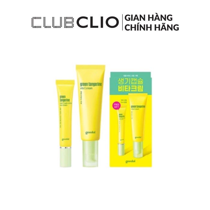 Bộ Kem Dưỡng Sáng Da Goodal Green Tangerine Vita C Cream Set (2Pc)