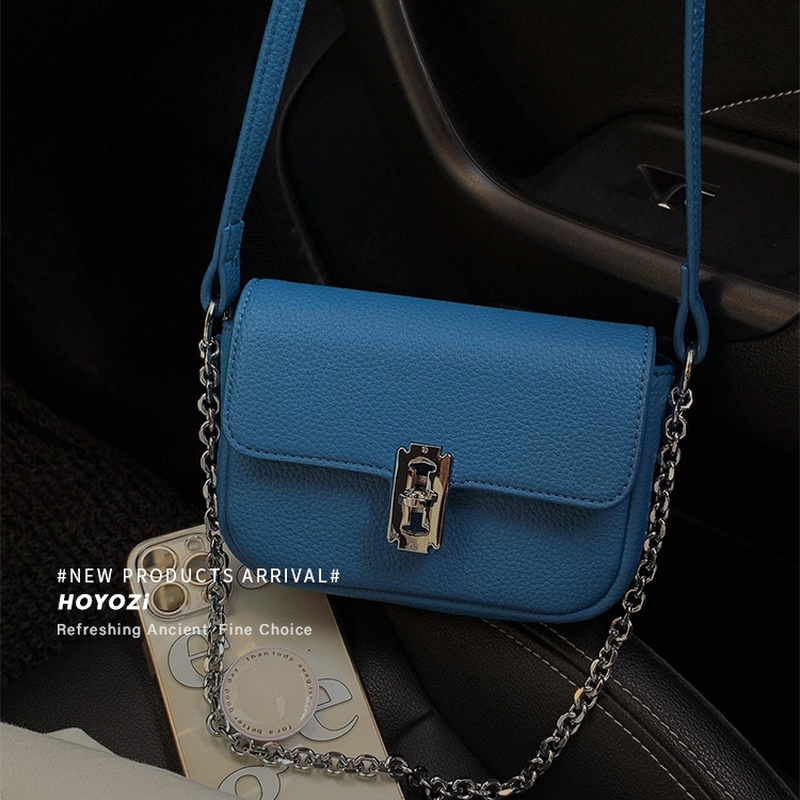 Túi Đeo Chéo Mini Hình Vuông Màu Trơn Quai Xích Thời Trang Mùa Hè 2022 Gylb1411