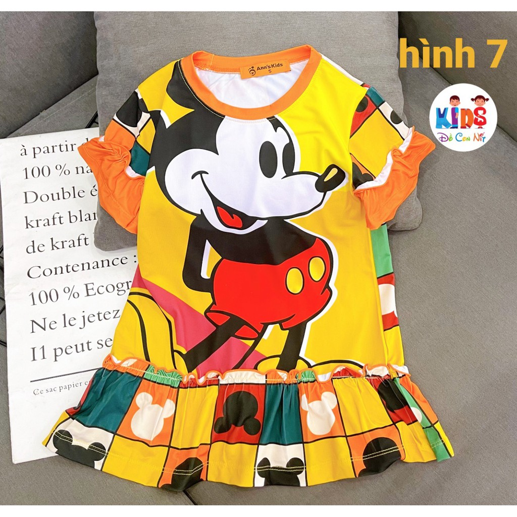 (25-52 KÝ) ĐẦM THUN LẠNH SIÊU XINH BÉ GÁI - ĐỒ BỘ TRẺ EM