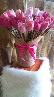 Hoa Tulip vải