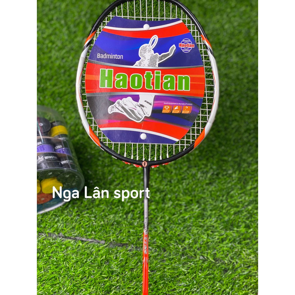 Cặp 2 vợt cầu lông Haotian giá rẻ tặng 1 cuốn cán siêu đẹp và nhẹ