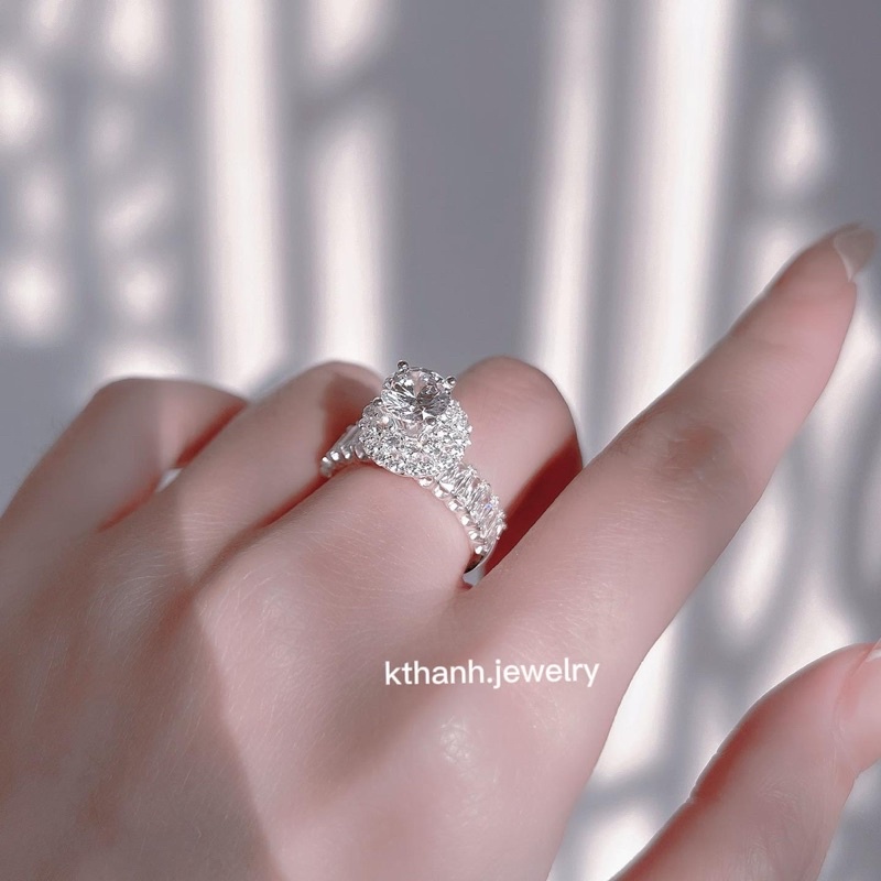 NHẪN NHÔ BAGUETTE BẠC 925