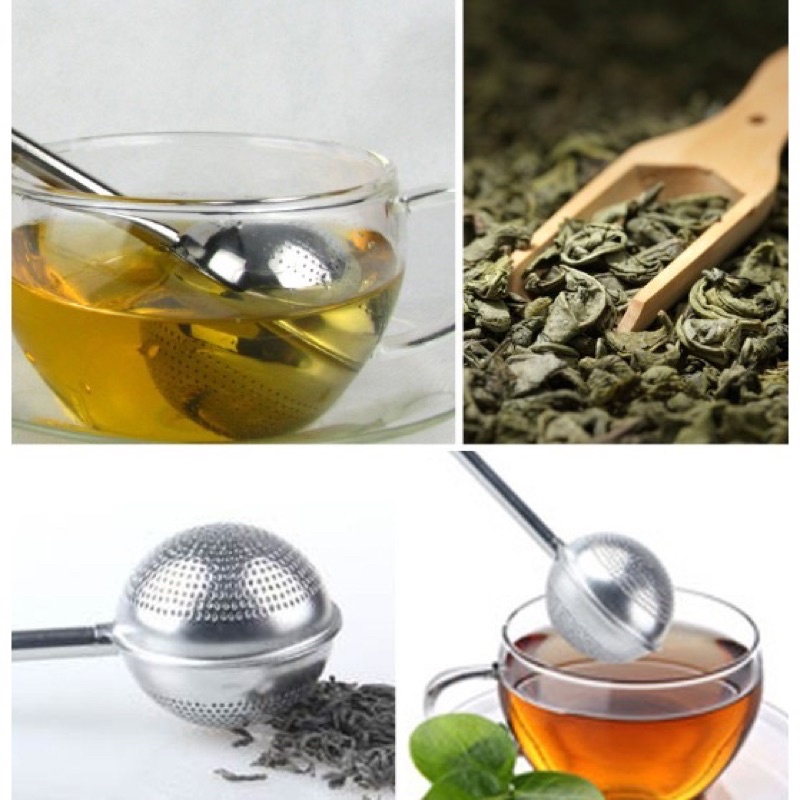 Dụng Cụ Lọc Trà Hình Quả Cầu Bằng Thép Không Gỉ