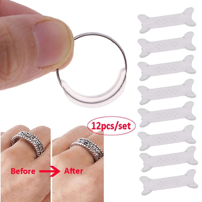 Bộ 8 Nhẫn Điều Chỉnh Kích Cỡ Nhẫn Trong Suốt 2-10mm Chất Lượng Cao