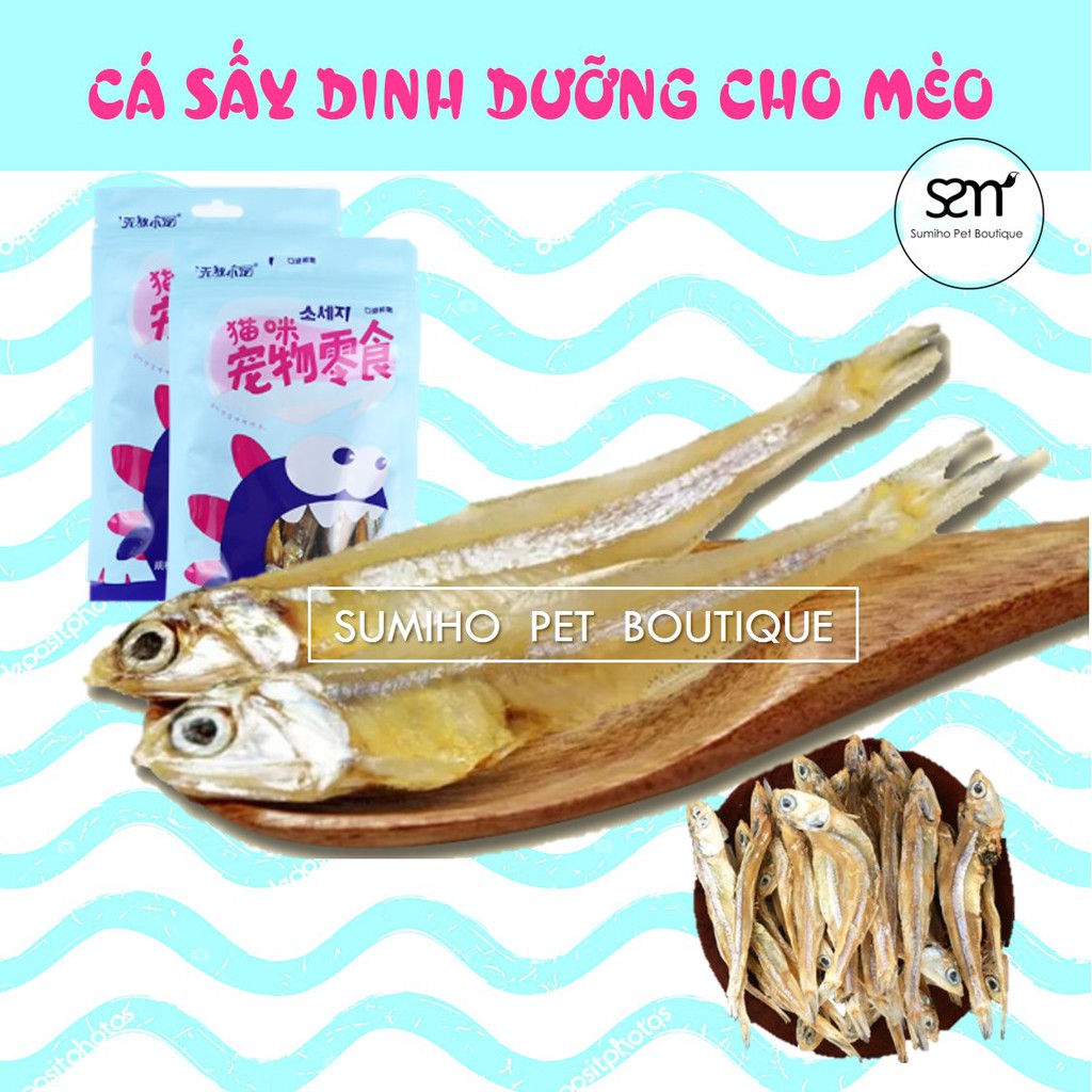 Bánh thưởng cho mèo Sumiho (Cá khô, mực xé, cá hầm, bánh quy cá)