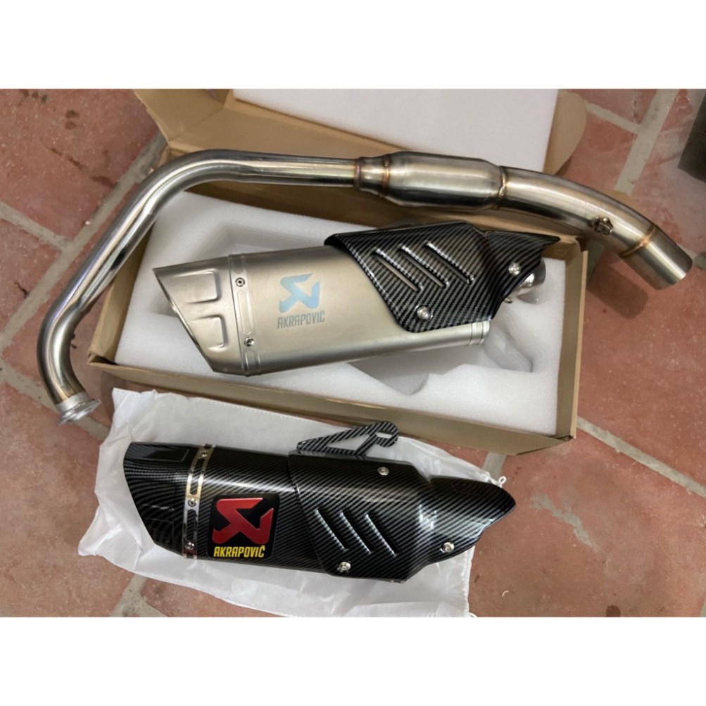 Pô Akrapovic R1, Pô Ak R1 Tem Khắc Xịn +Full Cổ Bầu Hơi InoxGắn Dòng Xe Exciter150, Winner X, R15 V3 và 1 Số Dòng Xe