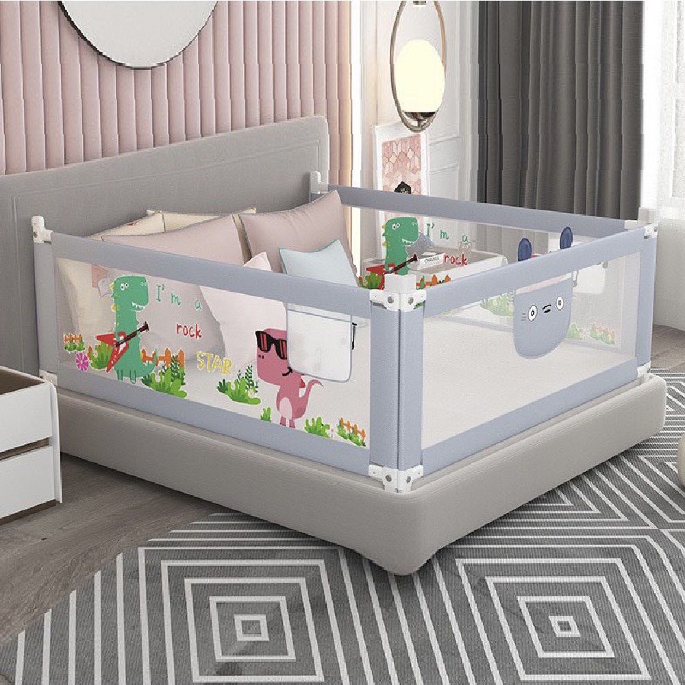 Thanh Chắn Giường V-Baby Khủng Long Mẫu Mới 2022 ( 1 THANH CHẮN 1 MẶT GIƯỜNG)