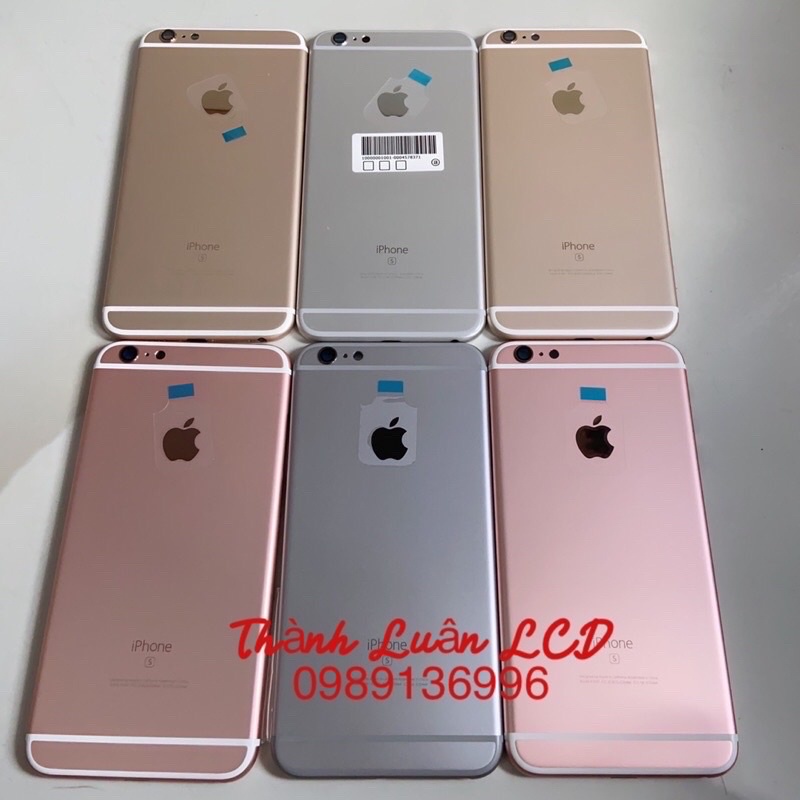 VỎ LƯNG THAY THẾ LK IPHONE 6S / 6SPLUS HÀNG LOẠI 1 - Đủ màu đen , trắng , vàng ,Hồng