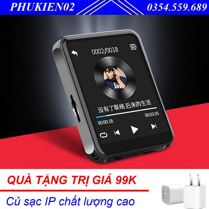 (Quà tặng 99k) Máy Nghe Nhạc MP3 Bluetooth Ruizu M9 Bộ Nhớ Trong 16GB