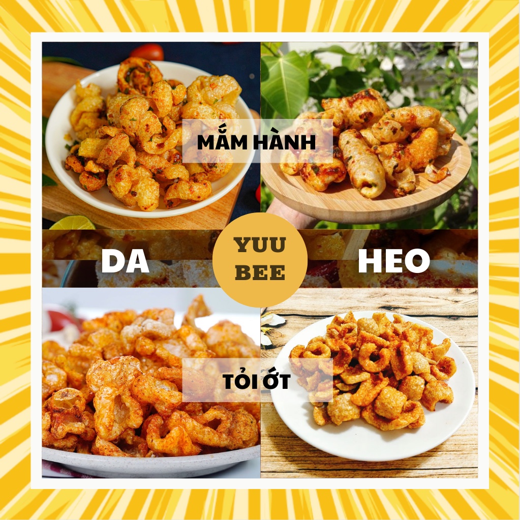 Combo 6 món đồ ăn vặt tự chon siêu ngon siêu rẻ YUUBEE - Đồ ăn vặt đóng hộp giá rẻ - Ăn vặt YuuBee