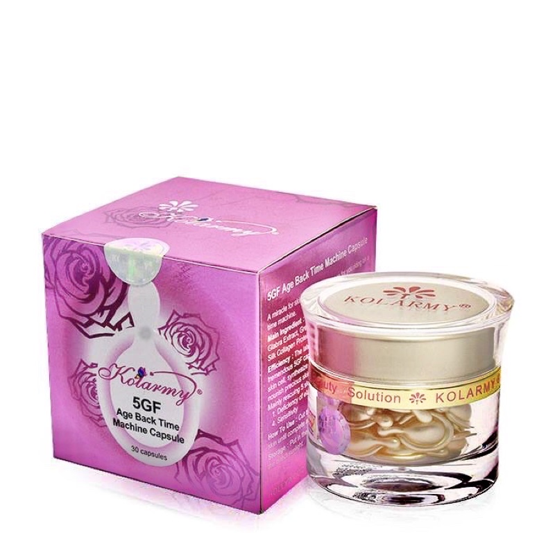 SERUM DƯỠNG DA CHỐNG LÃO HOÁ KOLARMY 5GF AGE BACK TIME DẠNG VIÊN NANG