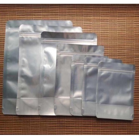 1kg Túi Zip 1 Mặt Trong Mặt Bạc Đáy Đứng