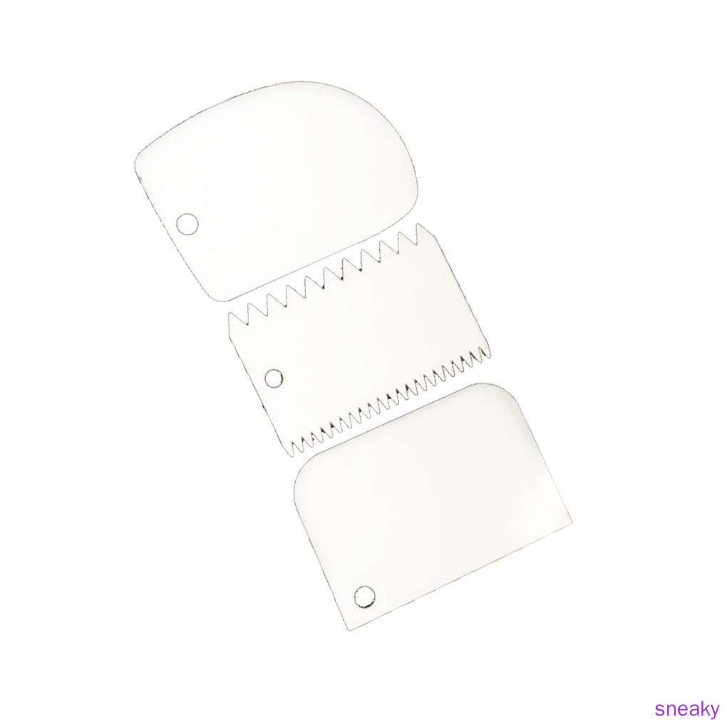 Set 3 Dụng Cụ Cạo Răng Bằng Nhựa Nhiều Màu Sắc Đa Năng Có Thể Tái Sử Dụng