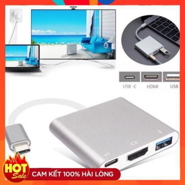 [Chính Hãng] Cáp chuyển tín hiệu Type C sang hdmi và usb 3.0 xịn tốt giá rẻ chất lượng cao cấp