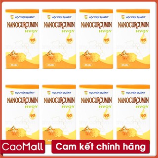 [CaoMALL] - Liệu trình 2 tháng uống 8 hộp viên uống Nano Curcumin Học Viện Quân Y
