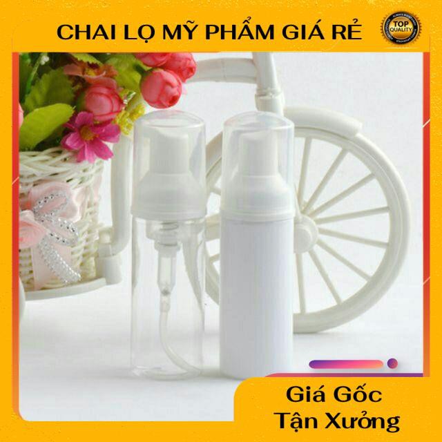 Chai Chiết Mĩ Phẩm ❤ RẺ VÔ ĐỊCH ❤ Chai tạo bọt rỗng 30ml,50ml, phụ kiện du lịch