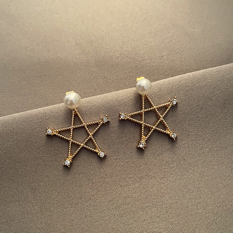 Đôi Bông Tai Dáng Dài Bằng Bạc 925 Họa Tiết Hình Học Thời Trang Cho Nữ