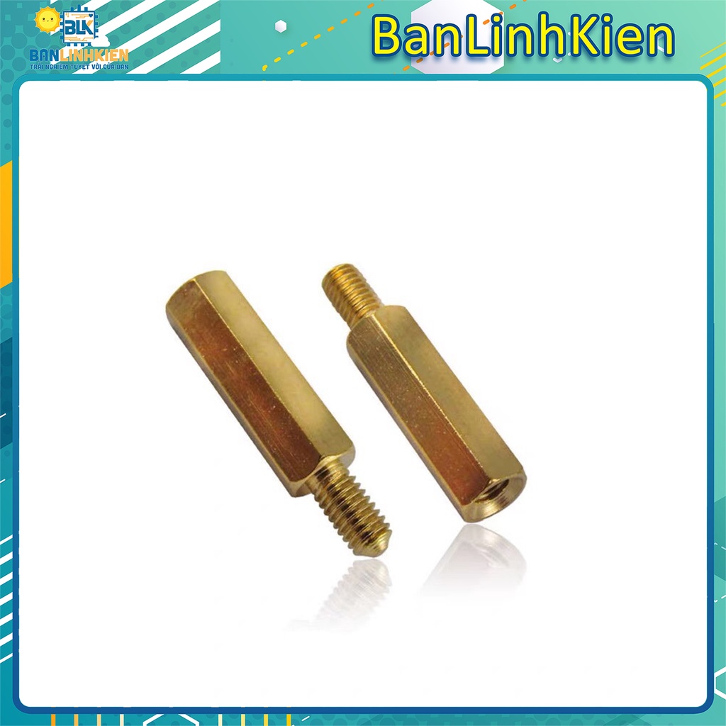 bộ 5 cọc đồng M3 đực cái đầy đủ kích thước | BigBuy360 - bigbuy360.vn