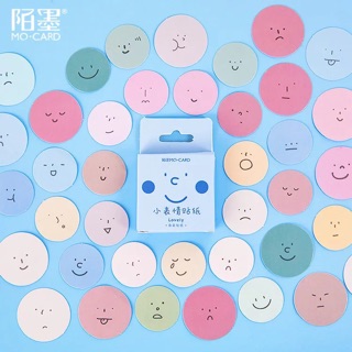 (CÓ SẴN) emoji sticker 45 miếng màu sắc dễ thương dán sổ
