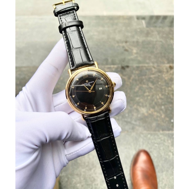 Đồng Hồ Pin NAM Vacheron P349 Chống Xước, Chống Nước - TẶNG 1 Dây da cao cấp + 2 pin AG4