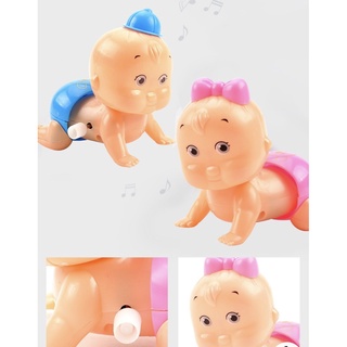 Em bé bò bằng dây cót