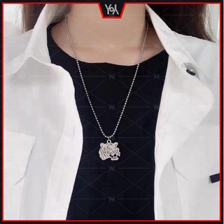 Vòng cổ đầu hổ Mặt dây chuyền phong cách cổ điển Chuỗi hạt hổ cho nam và nữ Chuỗi cặp đôi Chúc may mắn Hip Hop